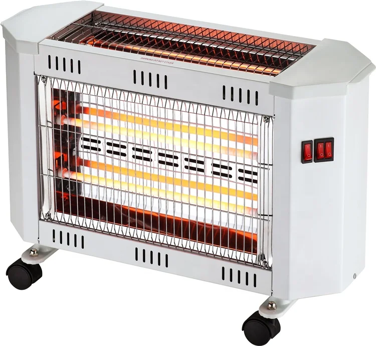 3 face electric quartz home hand heater with safety switch
