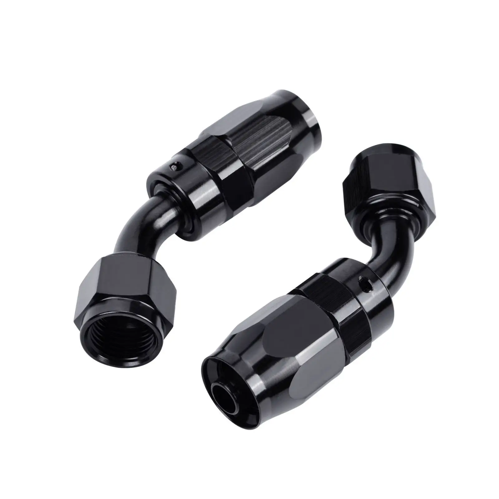 Hao Fa AN6 Aluminum 45 Degree Oil Cooler Swivel Adapter Fuel Hose End Fitting