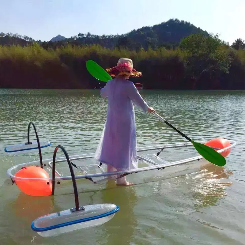 clear kayak PC boat thermoform rowing boat clear bottom kayak