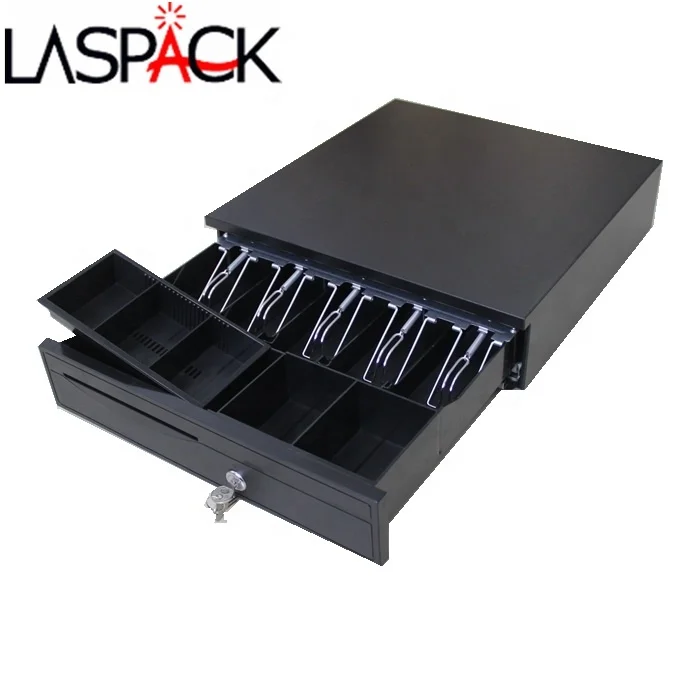 Metal mini pos manual push open cash register drawer lock box safe RJ11 405