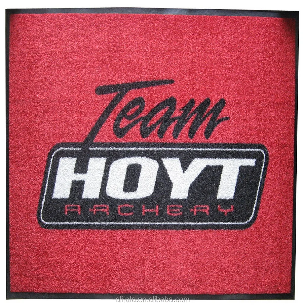 Custom Logo Printed rubber floor outdoor mat