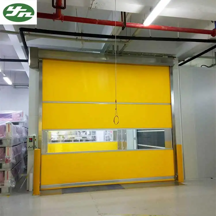 Cargo air shower with PVC fast shutter door