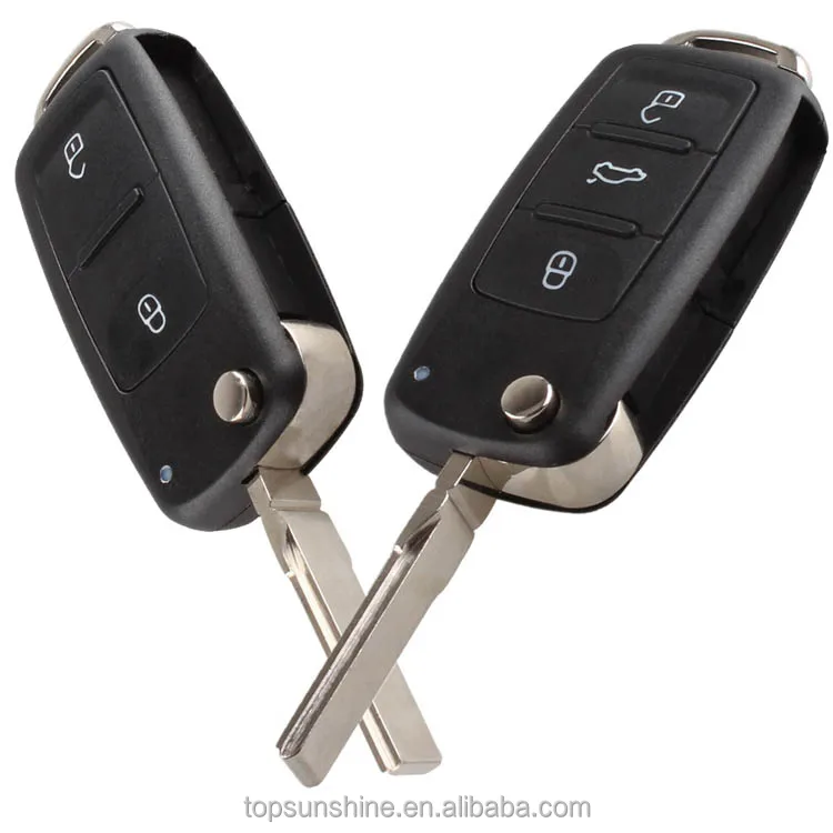 Hot sale new car remote control 3 button key fob for Volkswagen Passat