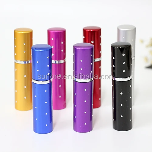Fast delivery 10ml  Atomizer Aluminum Perfume Bottle With Spray Pump