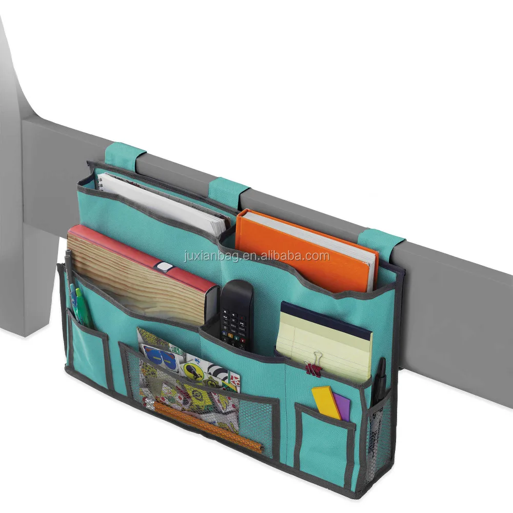 
Bedside storage caddy Hanging Organizer Storage bag in Black 