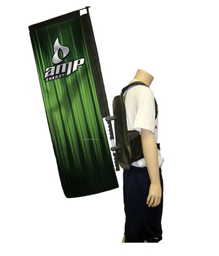 Custom High Quality Backpack Flag Banner For Advertising Trade Show