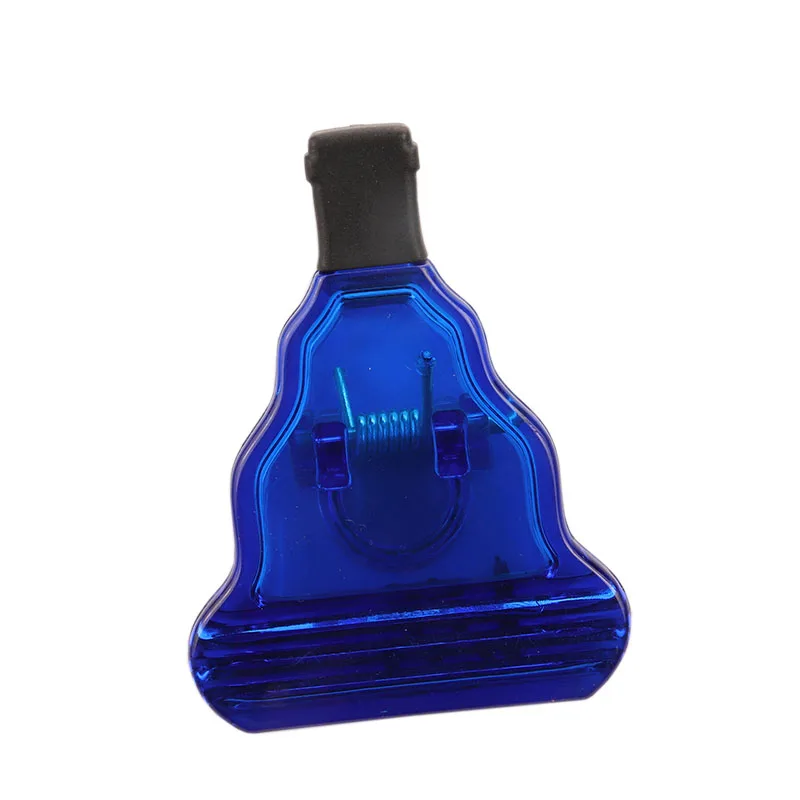 wholesale strong magnetic clips blue plastic refrigerator spring clips custom