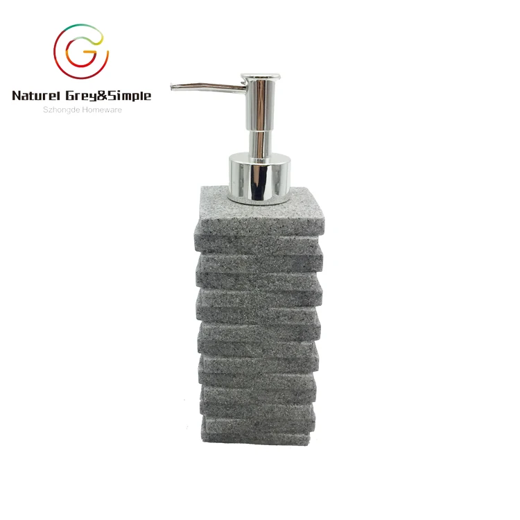 New Design Marble Home decoration 4pcs polystone resin bath set hotel bathroom accessories set