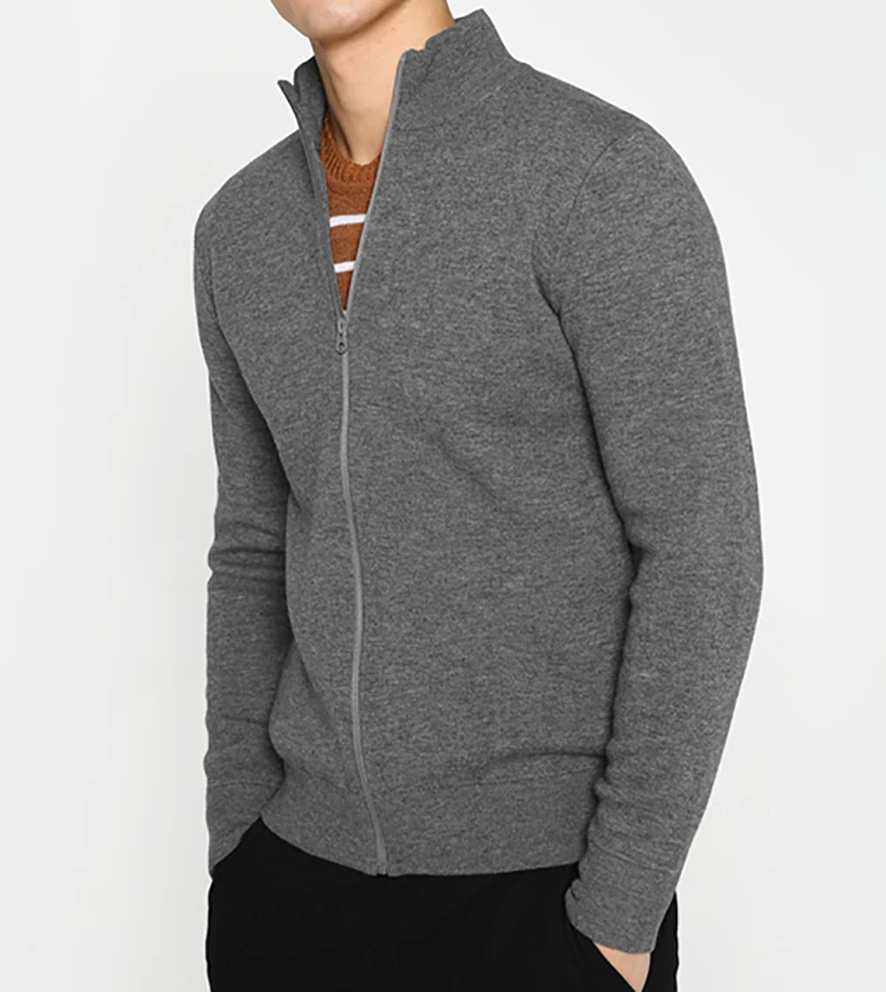 
wholesale 2018 100% wool knitted sweater for men soft coat 