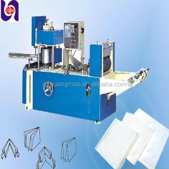 Embossing Napkin Folder and Slitting Equipment For The Production of Napkins, High Quality Serviette Making Machine For Sale