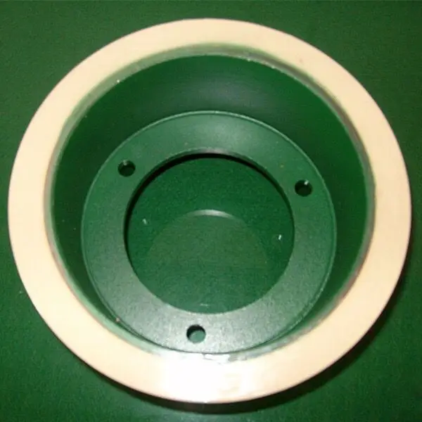 6 inch white SBR iron drum rice mill rubber roller