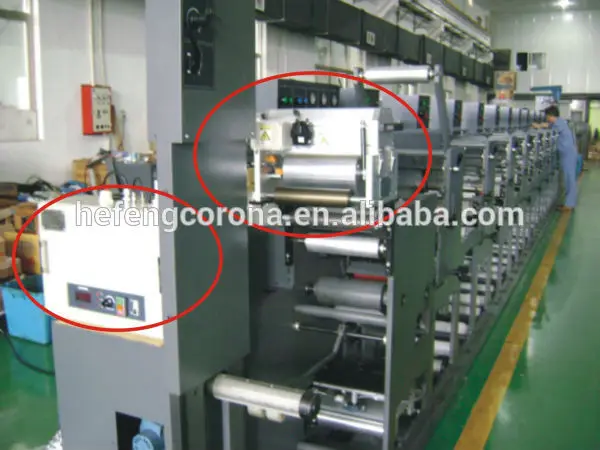 Cd-502 китай corona тритер для горизонтального flexgraphic пресс