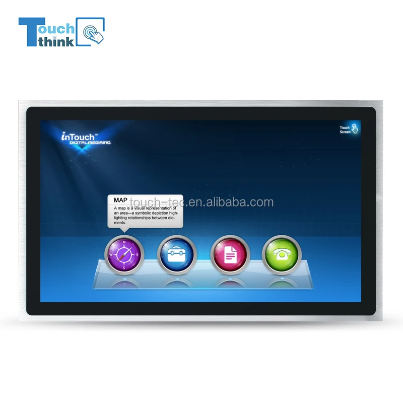 19 дюймов промышленный монитор lcd дисплей открытым frame Встроенный монитор емкостный/резистивный сенсорный экран монитора