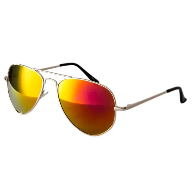 Spring hinge alloy frame aviation sunglasses mirror Sunglasses for Men/Women classic