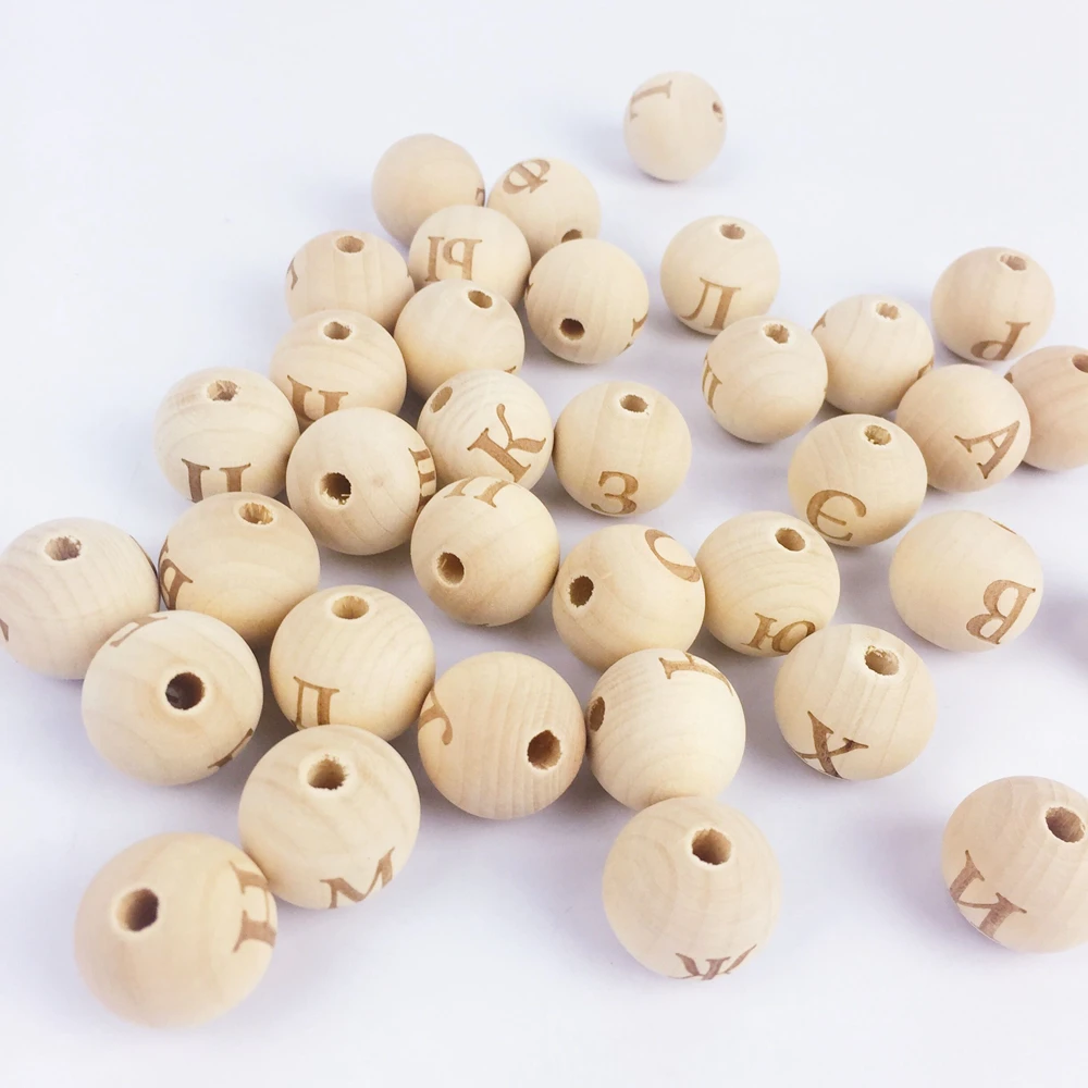 Декоративные 20 мм деревянная круглая русский алфавит 32 буквы мяч для бижутерии, материал для рукоделия