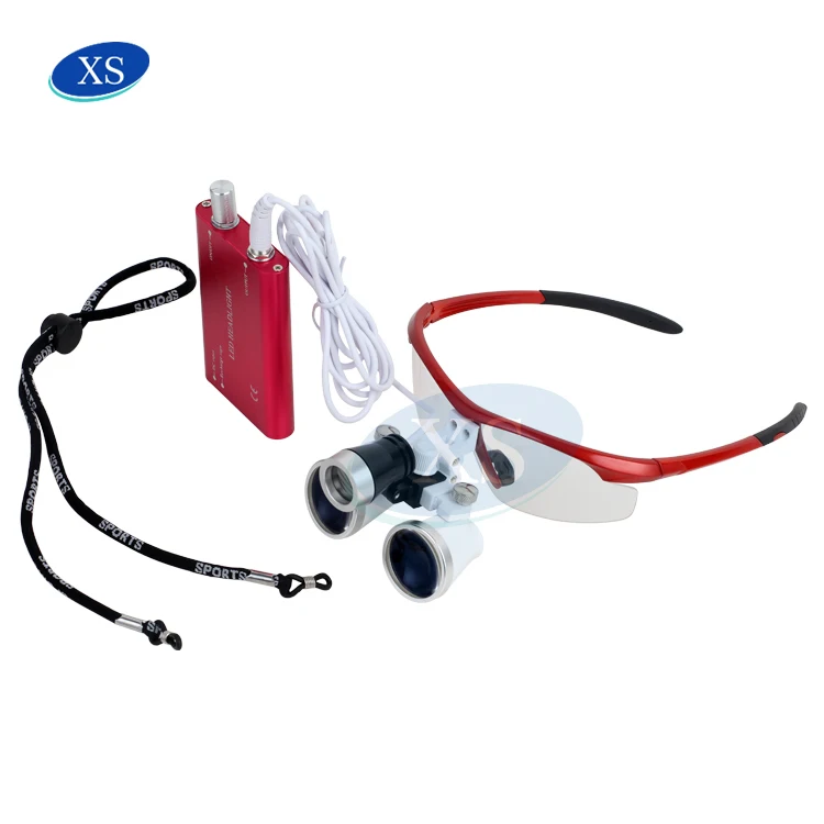 Стоматологические Хирургические лупы 2.5X 3.5X медицинская светодиодная Лупа со светодиодной фарой высокого качества