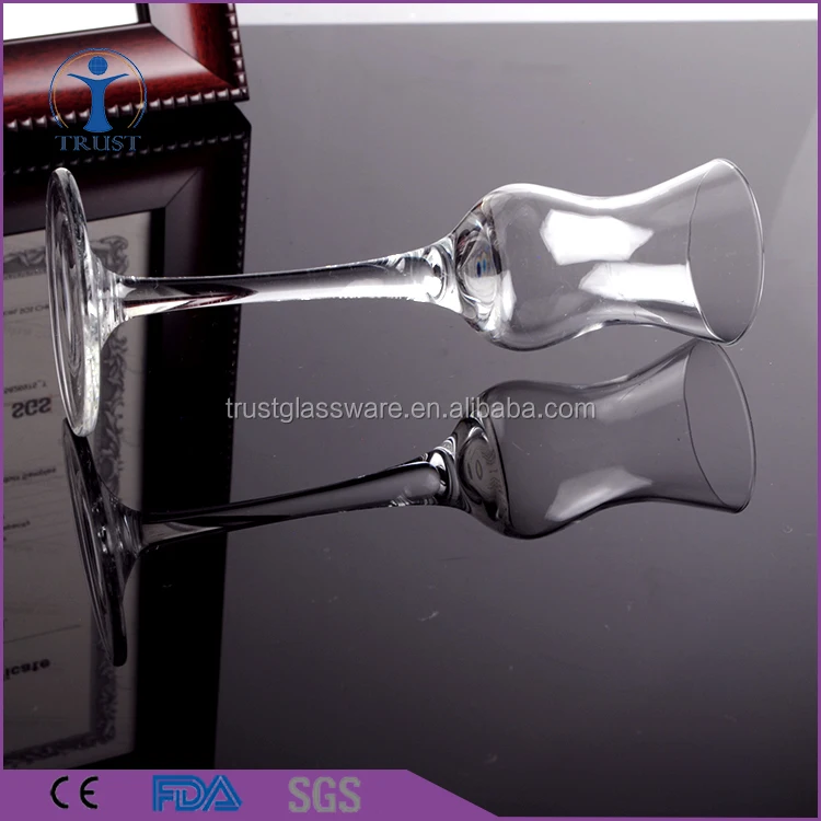 China Factory Manufacturer 60ml long stem Home Bar Hand Blown Clear Mini Wine Glass Shot Glass