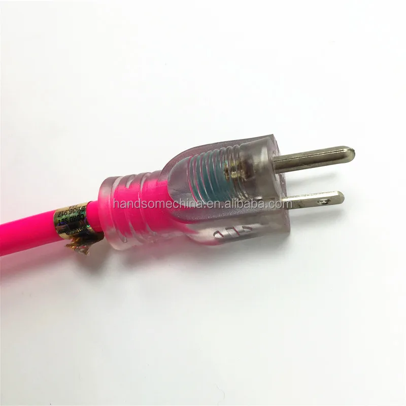 SJEOW Extreme Heavy Duty Cold Weather Indoor/Outdoor - Lighted LED Plug, Oil Water Weather Resistant extension cord