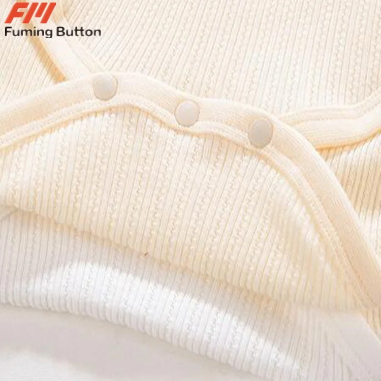 Plastic snap button for baby clothes