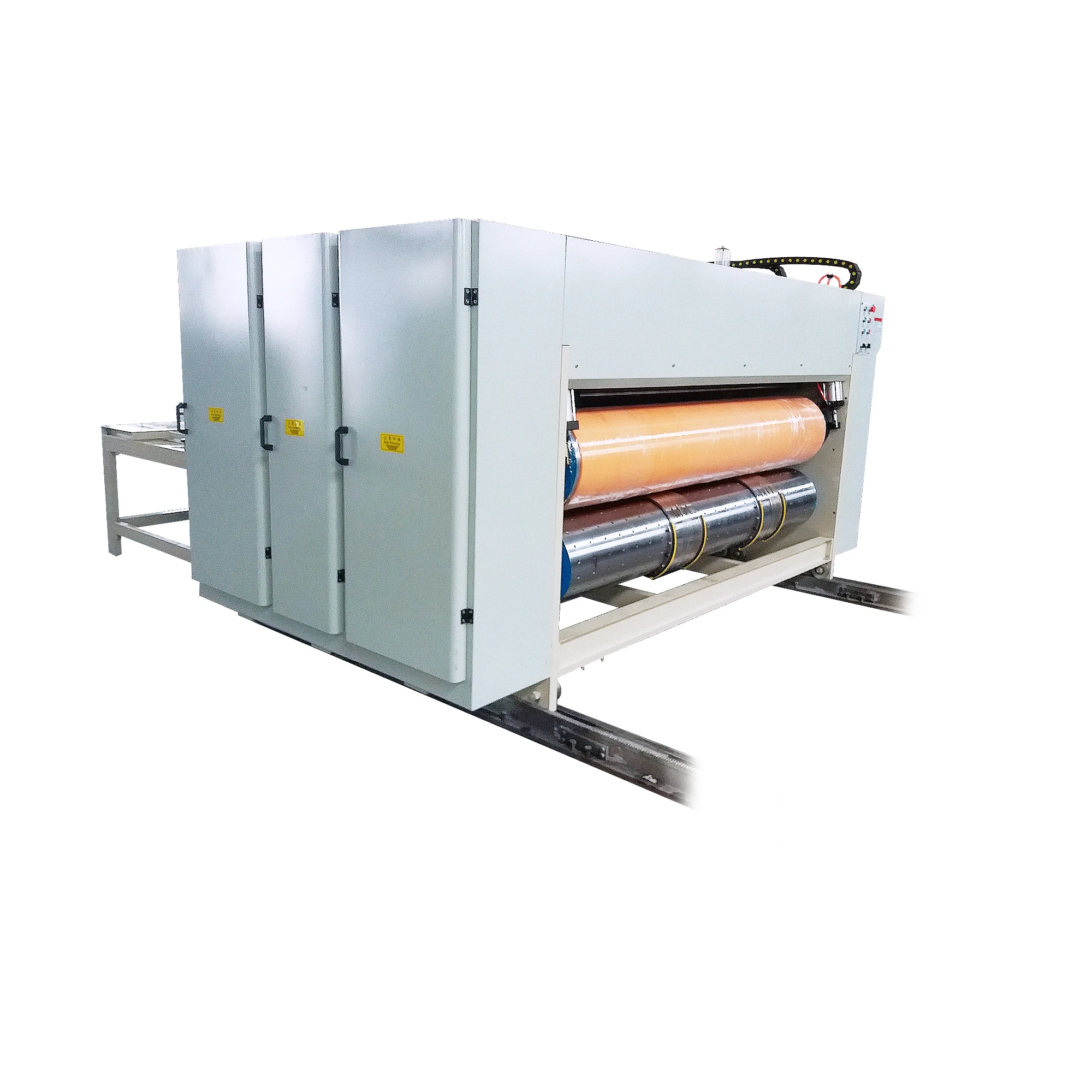 good price and high speed printing die cutting machine/carton box flexo chain feeding printing slotting machine