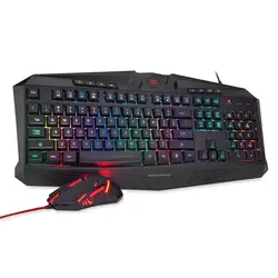 Redragon S101-1 Проводная RGB подсветкой USB игровая клавиатура и мышь
