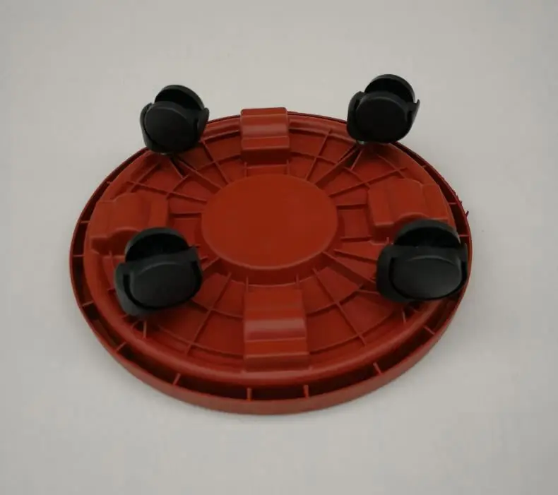 Оптовая продажа, пластиковый поднос для цветов, круглый поднос для воды с плоскими краями, мясистый Красный поднос для хранения орхидеи, круглая поднос для цветов