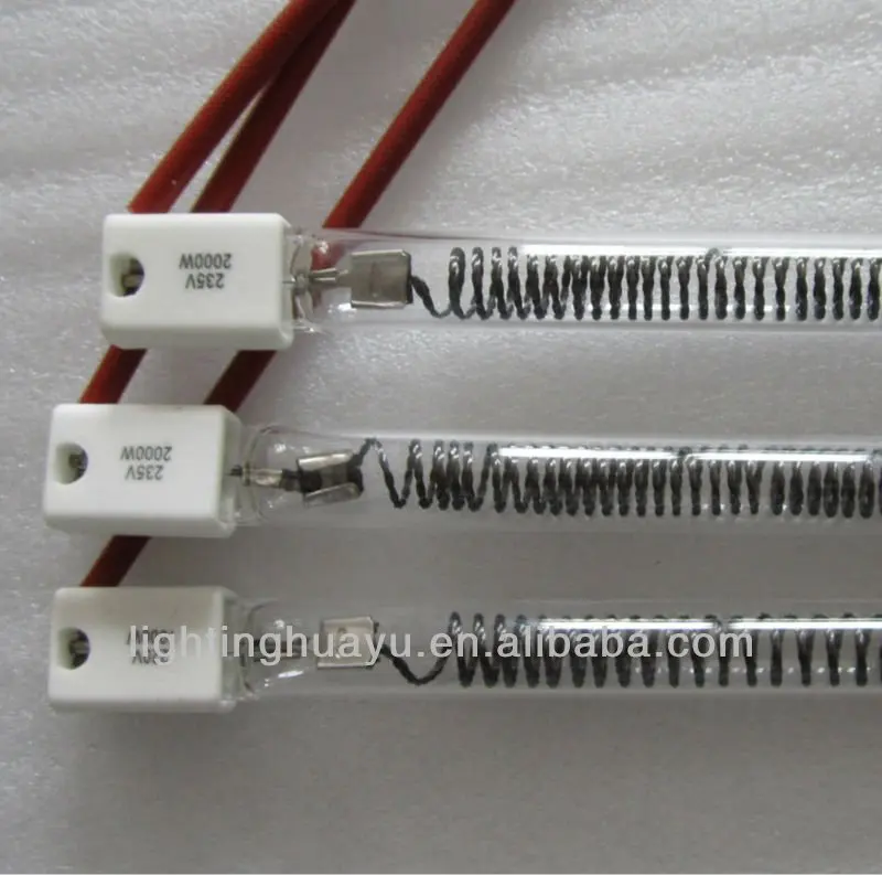 1000W carbon fiber quartz infrared lamp for drying and heating devices