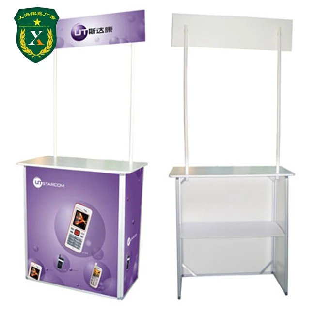 Портативный прочный рекламный стол для супермаркета из твердого полипропилена и пластика