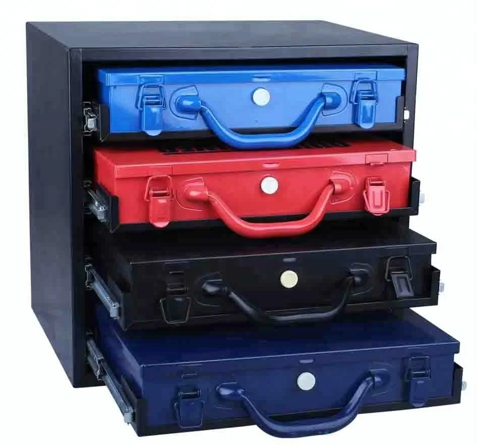 HF-TB118P4 Manufacturer Mini Metal Tool Chest,Metal case cabinet drawer dividers steel tool box kit