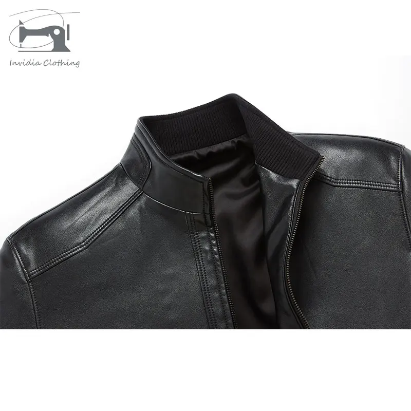 
Wholesale Price Latest Design Motorcycle Woodland Man Genuine Leather Flight Bomber Jacket 