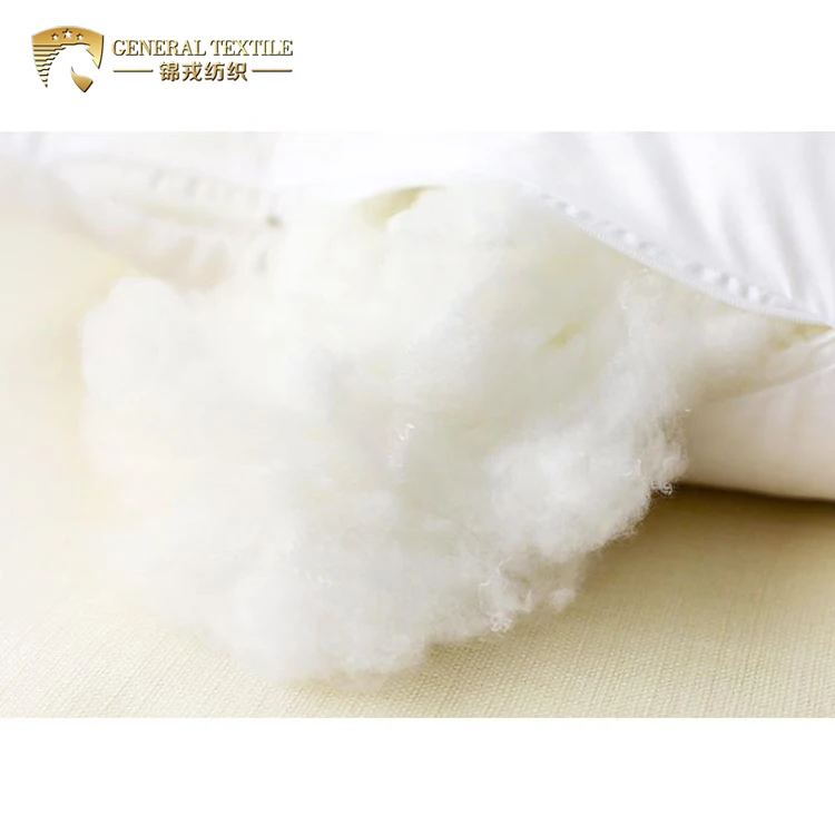 Wholesale 100% cotton down proof fabric pillow polyester filler Hotel Collection Bed Pillows for Sleeping