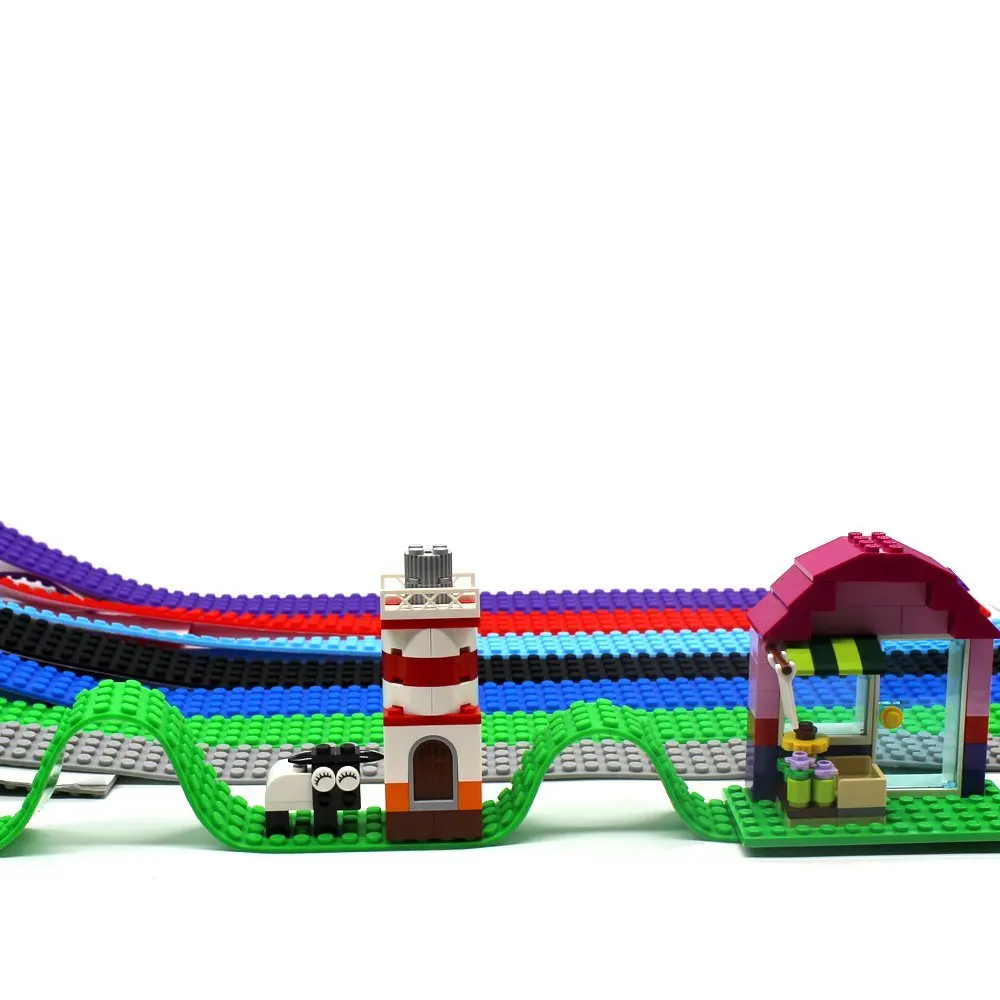 Silicone Soft Building Black Tape Silicon Brick Kids Toys Base Tape Self-adhesive