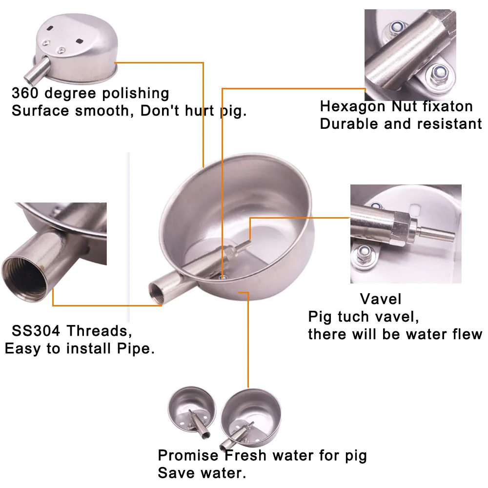 Pig Drinking Bowl for Drinking Water / Pig drinking water bowl