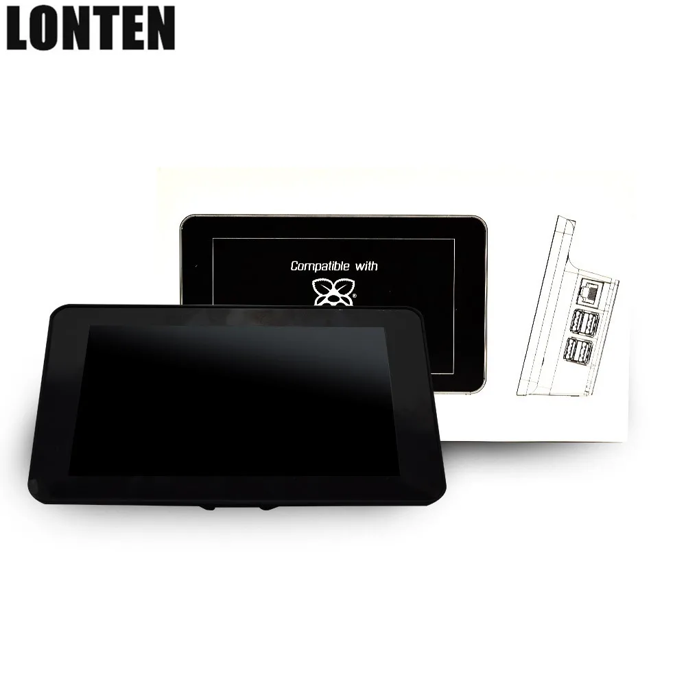 Hot Raspberry Pi 7-Inch LCD Touch Screen Case Black for Raspberry pi 3B/3B+ Touch Screen