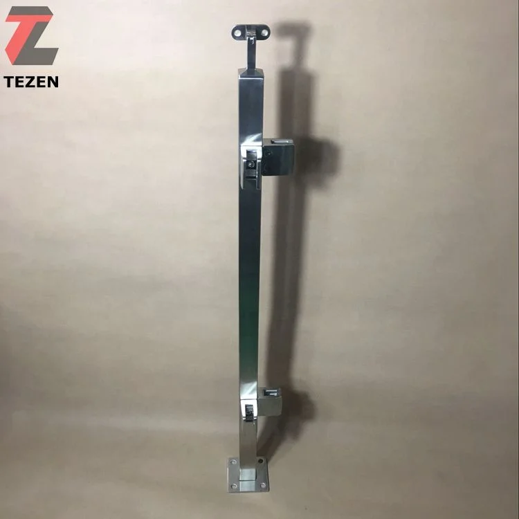 Stainless steel 304 316 adjustable  staircase frameless fence balustrade post