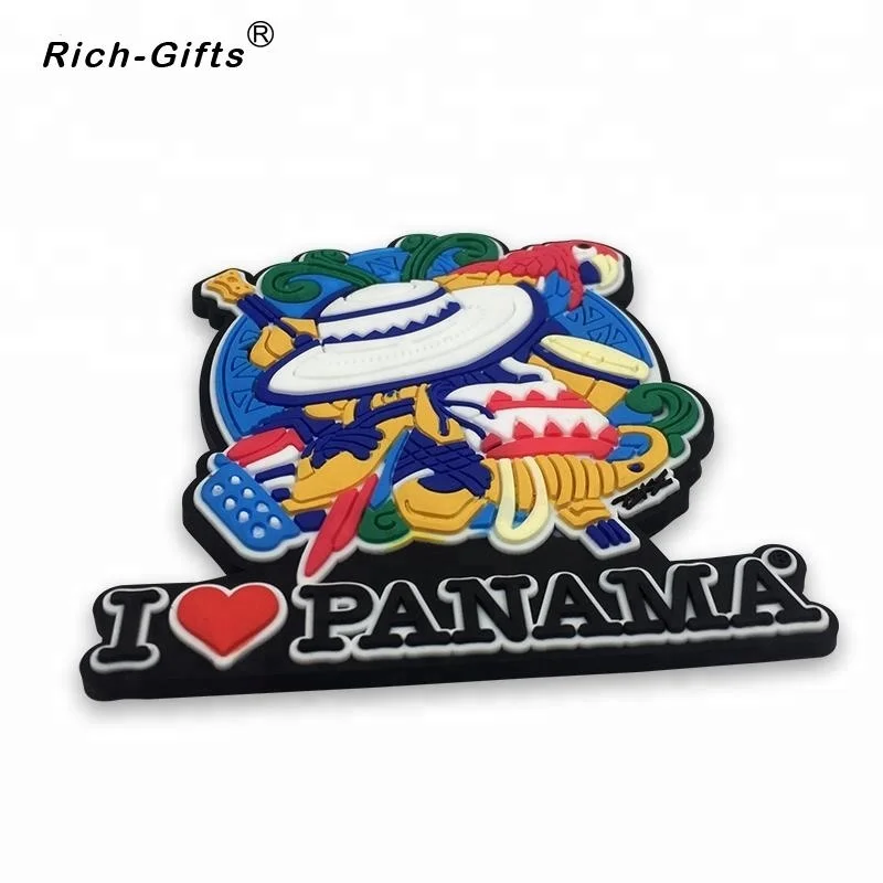 Panama Customized Logo Soft Rubber Fridge Magnet