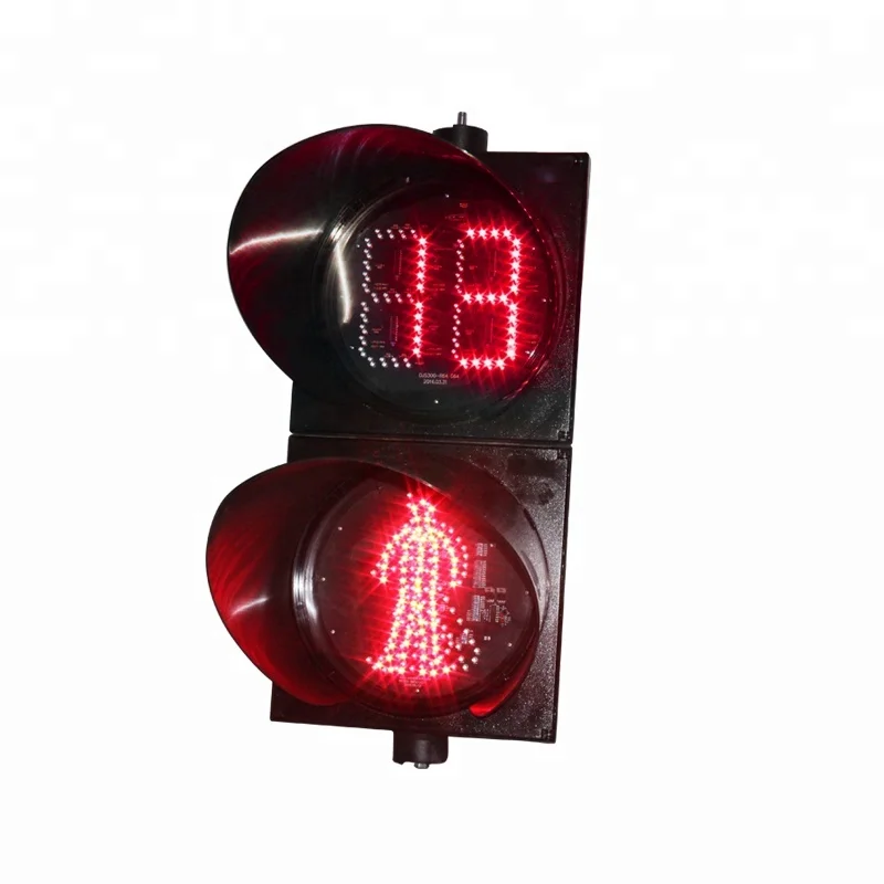 
300mm pedestrian signal countdown timer led traffic light 