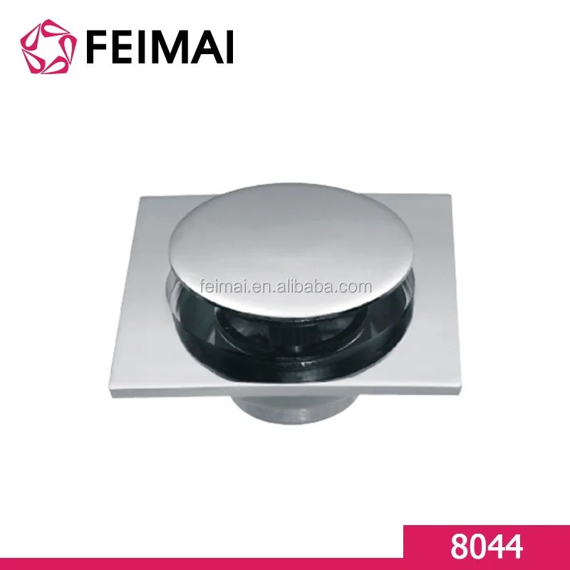 Латунный квадратный Слив для душа с съемным фильтром