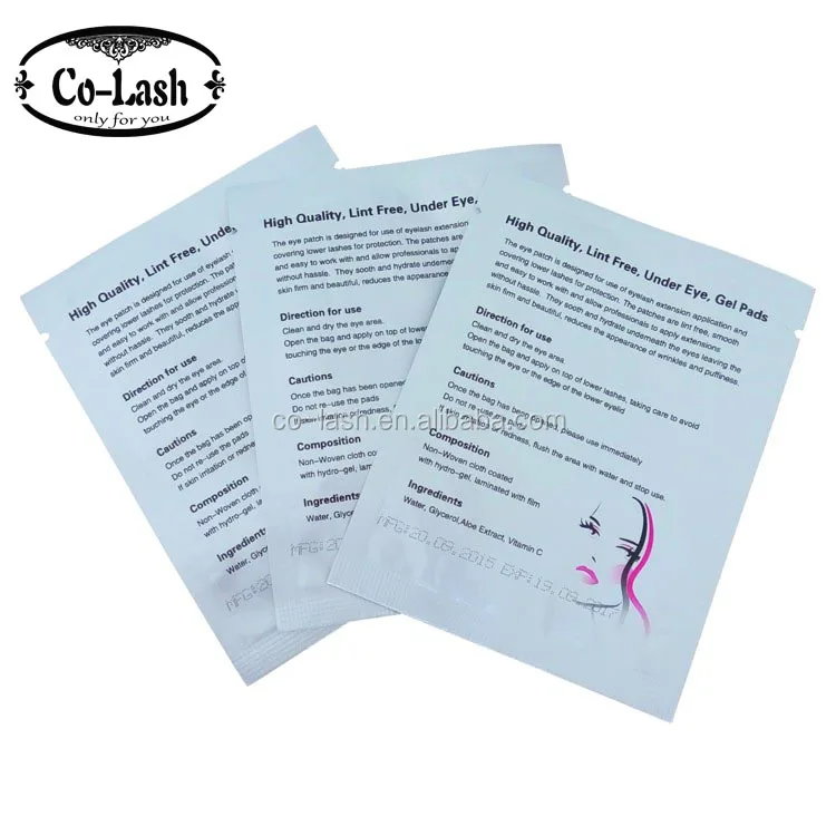 
popular eyelash pads eye gel patch for eyelash extensions 