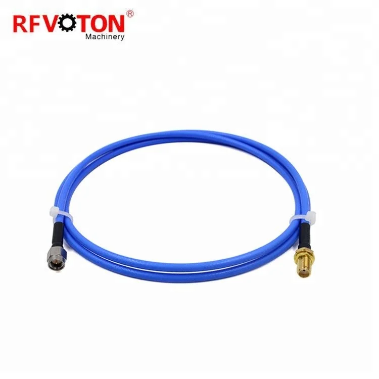 RFVOTON пользовательские сборки нержавеющей стали sma мужчины к sma женский переборок для rg141 синий пиджак косичку соединительный кабель