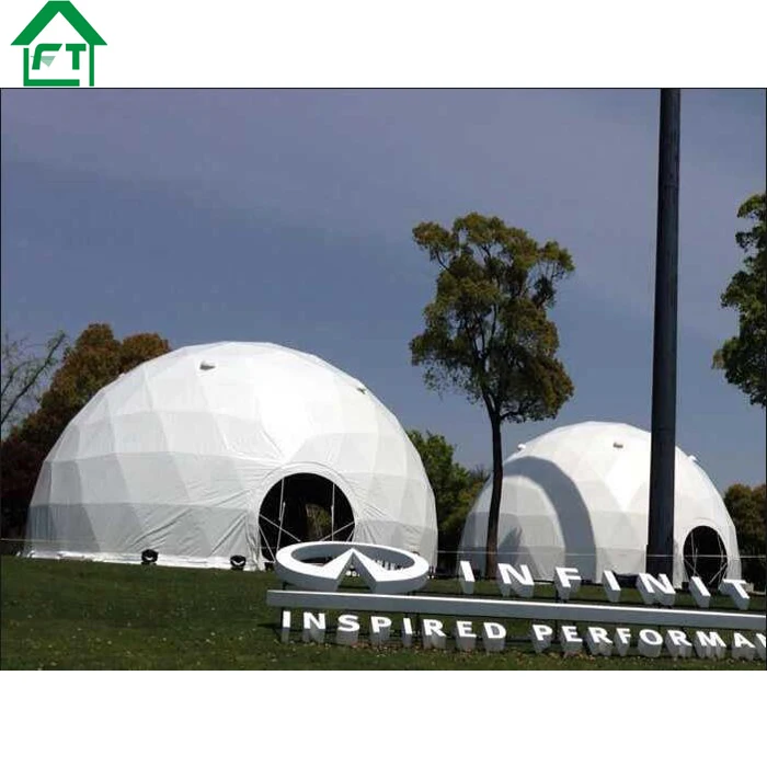 Luxury 6m 7m diameter Geodesic Dome House clamping for multiple people outdoor hotel house