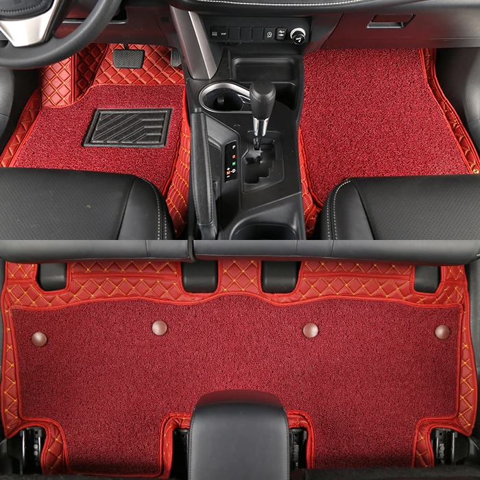 High Quality Factory Price Luxury Leather Diamond Custom Car Mat Waterproof Anti-slip 9d 7d Car Floor Mats