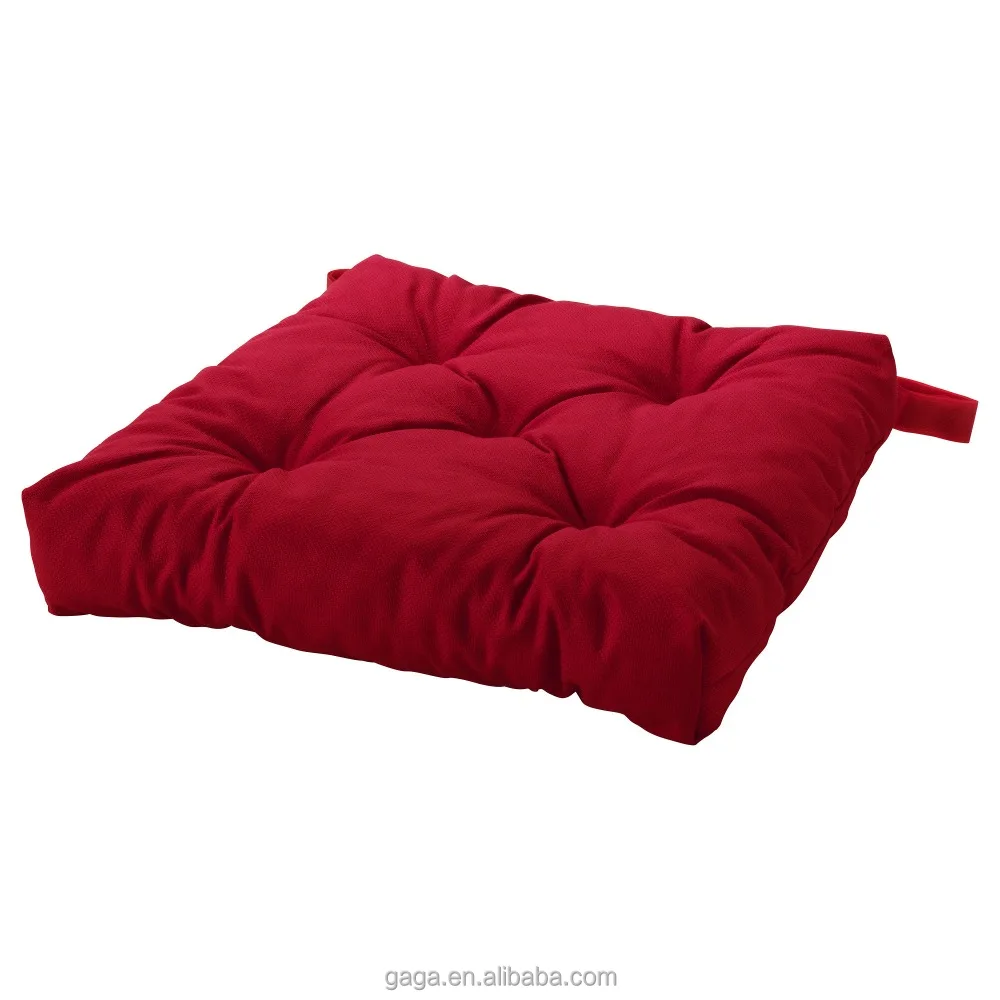 GAGA Red Colour Chair Cushion Pad. Outdoor Chair Cushions, Chair Cushion Square Adults 100% Cotton Patchwork Quilted All-season