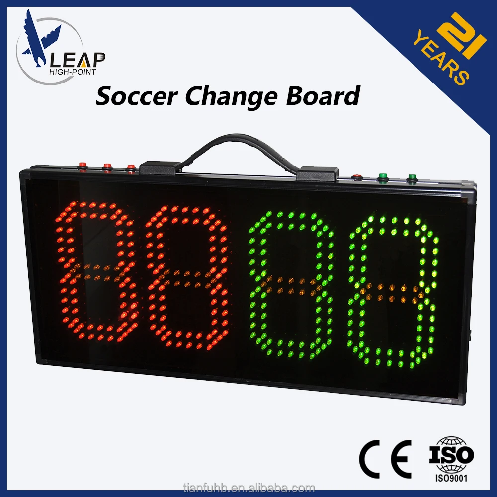 
TF-FB5203 electronic LED portable soccer substitution board 