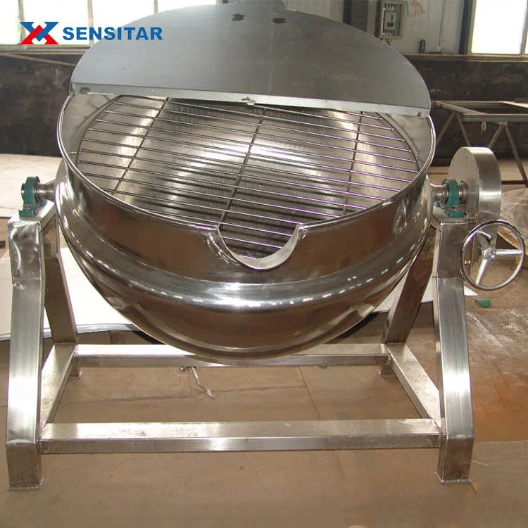 Прямая Заводская поставка, большой Электрический паровой горшок из нержавеющей стали 600 л с двойным слоем