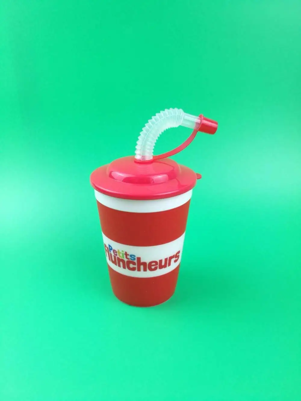 12oz kids plastic 3D cup with straw for wholesale