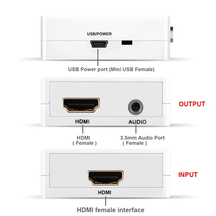 1080P HDMI2HDMI с аудиопреобразователем Hdmi экстрактор разветвитель разъем HDMI в HDMI для звуковой системы