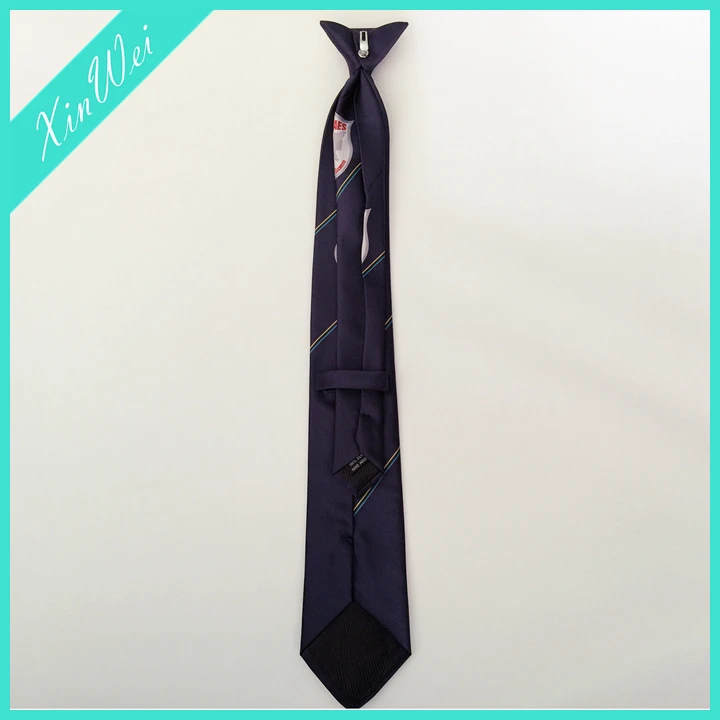 The New Style Is Elegant And Mature Design School Uniform Clip Tie With Logo