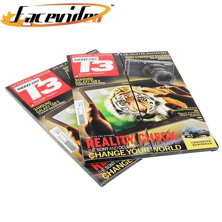 fashion design handmade double door open 4.3 inch video brochure lcd screen greeting card for business wedding gift birthday