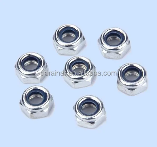 Din985 din982 galvanized Nylon insert lock nut/nylon nut/stainless nylon self- lock nut
